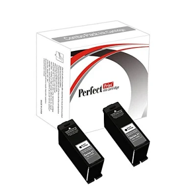 Image of PerfectPrint Compatible Ink Cartridge Replacement for Dell V313 V313W V515W P513W P713W V715W 21 (Black, 2 pack)