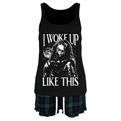 Image of Grindstore Women&#039;s Zombie I Woke Up Like This Short Pyjama Set Black