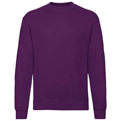 Image of Fruit of the Loom Men&#039;s Set In Classic Sweater, Burgundy, XX Large