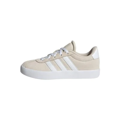 Image of adidas VL Court 3.0 Shoes Kids, Aluminium/Cloud White/Aluminium, 2 UK