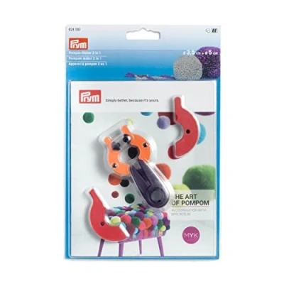 Image of Prym Pom Maker, Red, Purple, Orange, Größe S