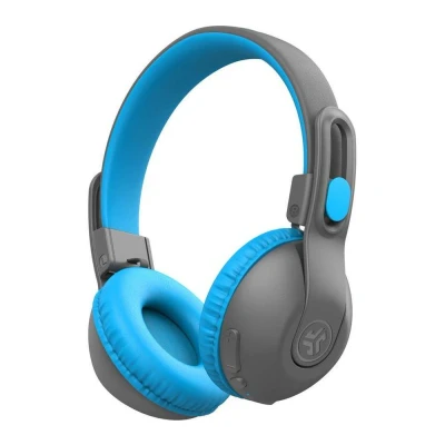 Image of JLAB JBuddies Studio 2 Wireless Bluetooth Kids Headphones Grey &amp; Blue, Silver/Grey,Blue