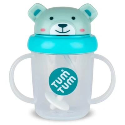 Image of TUM Tippy Up Free Flow Sippy Cup (No Valve), for Toddlers, 200ml, BPA (Boris Bear S3)
