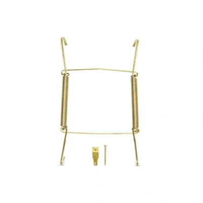 Image of WINSOME Invisible Plate Hangers for Wall Decorative Dish Display Holders Hanging Wires Spring Hook Holder with Tip Protectors Fit to Hang on (9 13 cm (3.5 5 Inch), Brass)