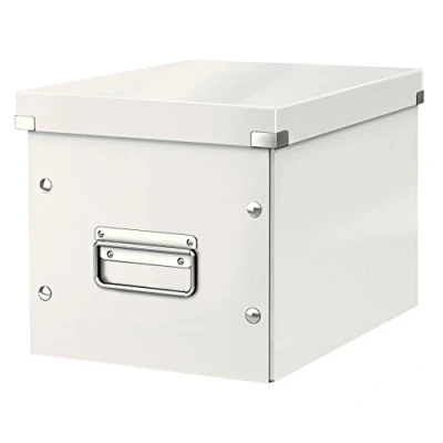 Image of Leitz Medium Storage Cube, White, Click and Store Range, 61090001