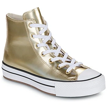 Image of Converse Chuck Taylor ALL STAR EVA LIFT Unisex Hightop trainers for kids, Size: 3.5, Metallic light gold/white/natural ivory