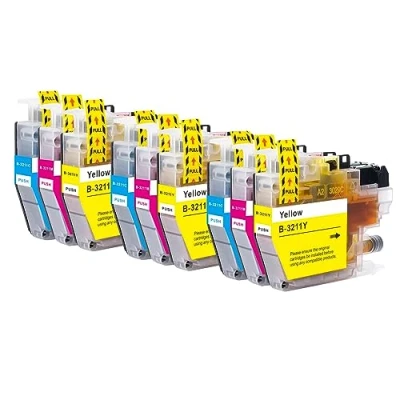Image of Go Inks 3 Set of C/M/Y Ink Cartridges to replace Brother LC3211 Compatible/non OEM for DCP &amp; MFC Printers (9 Inks)