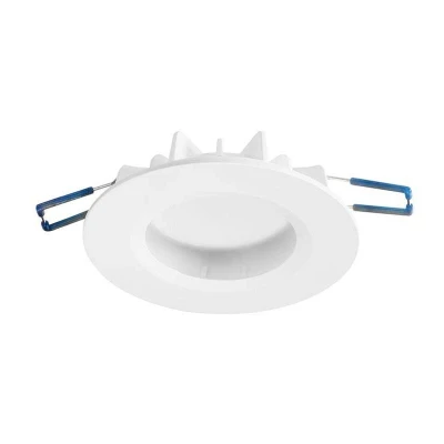 Image of Forlight Lighting Hide Integrated Led 1 Light Recessed Downlight Matt White IP44 Cool TC 0215 BLA