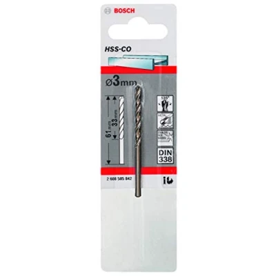 Image of Bosch 2608585842 HSS Co DIN 338 Metal Drill Bits