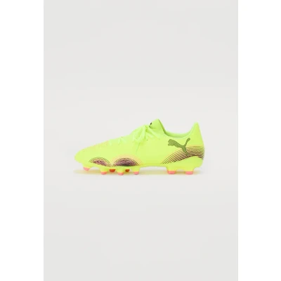 Image of PUMA Unisex Future 8 Play FG/AG Soccer Shoe, Yellow Alert Black Sun Struck, 6 UK