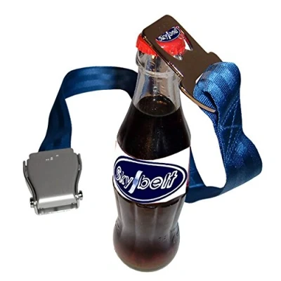 Image of Skybelt Airplane Belt Silver/Blue Opener, blue
