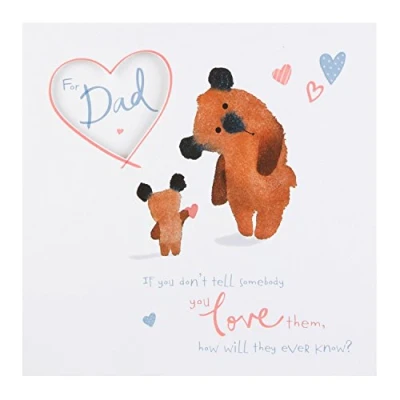 Image of Hallmark Dad Father&#039;s Day Bear Card &#039;Love You&#039; Medium