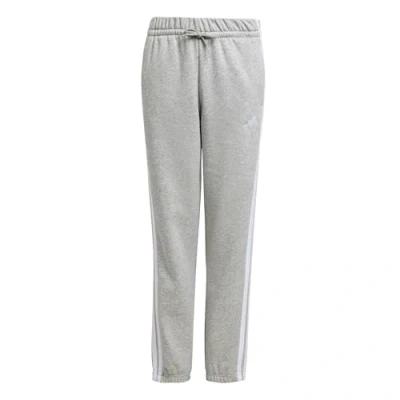 Image of adidas Unisex Kids Essentials 3 Stripes Pants, Medium Grey Heather/White, 7 8 Years
