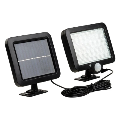 Image of Firstlight Sonic Modern Style Solar Powered LED Security Light 5W PIR Sensor Daylight Black