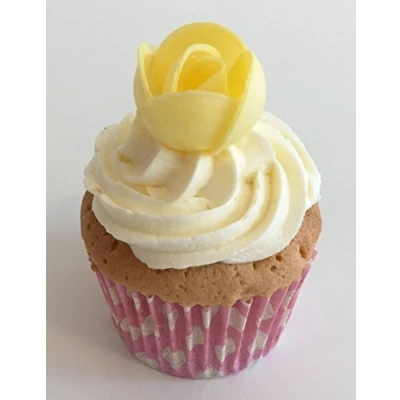 Image of 12 Yellow Roses Beautiful Edible 3d Wafer Cake Decorations