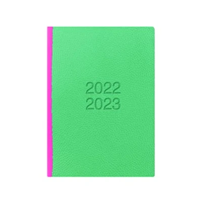 Image of Letts of London Two Tone A5 Academic 22.23 Week to View Diary Green &amp; Pink,23 030760