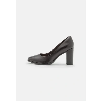 Image of Clarks Freva Court Classic heels black, Women&#039;s, Size: 6.5, Black Leather