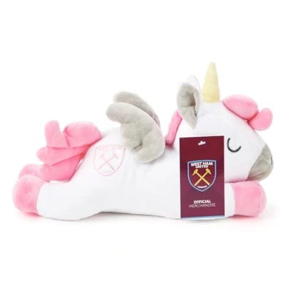 Image of West Ham Unicorn Plush 30 cm Officially Licensed Football Soft Toy For Adults And Kids
