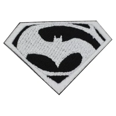 Image of Superman Vs Batman Superhero Movie Logo Embroidered Iron on Patch Sew Badge Applique for Clothes