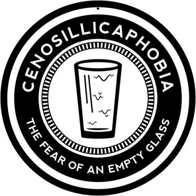 Image of Lotusworld New sign Cenosillicaphobia round metal 12x12 inchs Warning