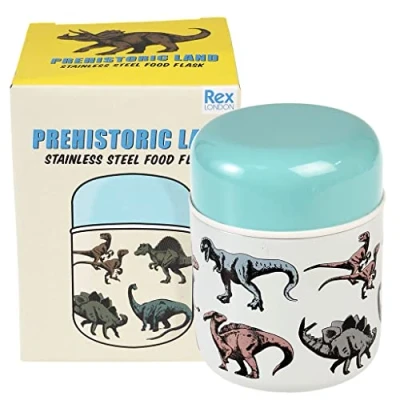 Image of Rex London Dinosaur Stainless Steel Food Flask