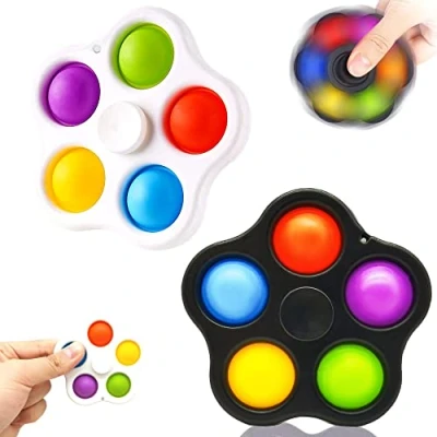 Image of Steemjoey 2 Pack Pop Fidget Toy, Mini Bubble Popper Stress Toys, Push Poppers Hand Finger Toy Set, Party Favor Sensory Bulk Kit Box Kids Adults