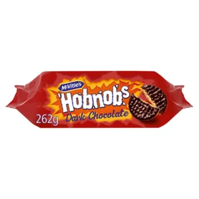 Image of McVitie&#039;s Hobnobs Dark Chocolate Biscuits, 262 g (Pack of 1)