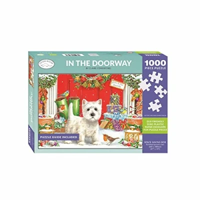 Image of Otter House Gift 1000 Piece Jigsaw Puzzle Westie in the Doorway