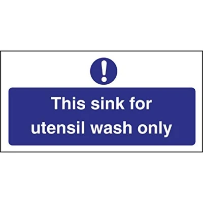 Image of Vogue Utensil Wash Only Sign