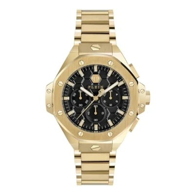 Image of Philipp Plein Chrono Royal Unisex&#039;s Gold Watch PWPSA0424 Stainless Steel (archived) One Size