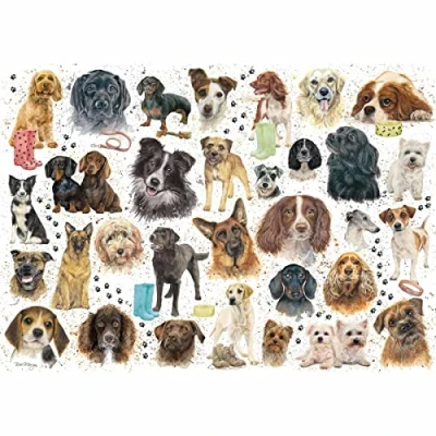 Image of Dog Montage 1000pc Jigsaw Puzzle by OtterHouse