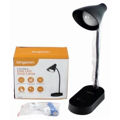 Image of Marco Paul USB Black LED Desk Lamp Foldable 360 Adjustable Spotlight Bending Light with 2.4W and 3 Lighting Modes Modern Home Indoor Use for Study, Bedroom, Living Room Office