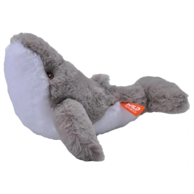 Image of Wild Republic EcoKins Mini Humpback Whale Stuffed Animal 8 inch, Eco Friendly Gifts for Kids, Plush Toy, Handcrafted Using 7 Recycled Plastic Water Bottles