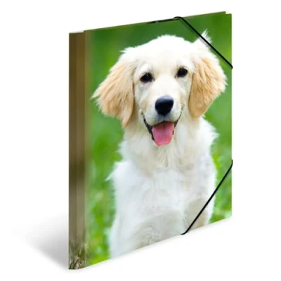 Image of HERMA Elastic Folder Animals with Dogs Motif, A4, Sturdy Plastic, Inner Print, 1 Span