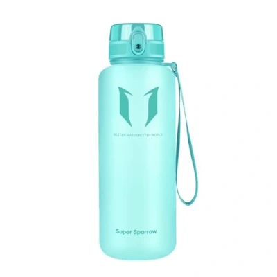 Image of Super Sparrow Sports Water Bottle 1.5L Non Toxic BPA Free &amp; Eco Friendly Tritan Co Polyester Plastic Fast Flow, Flip Top, Opens With 1 Click