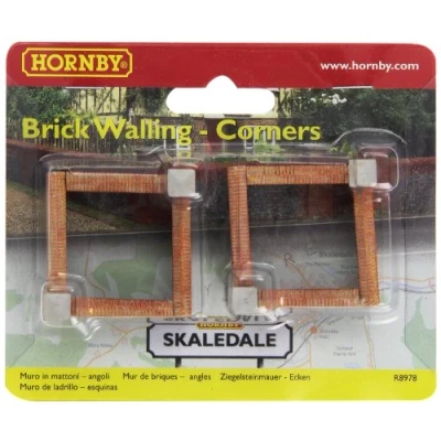 Image of Hornby R8978 Skaledale 00 Gauge Brick Walling Corners