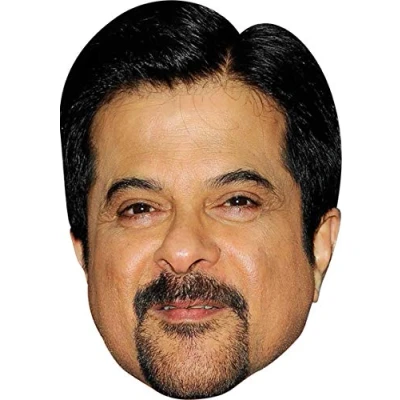 Image of FoxyPrinting Anil Kapoor Bollywood Celebrity Cardboard Party Face Mask Fancy Dress