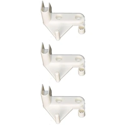 Image of Right Hand Ice Box Fridge Freezer Door Flap Hinge x 3 Fits Hotpoint BAAN134SUK, EXRM1810G, EXRM1810P, FURM181P, RF187MG, RF187MP, RFFM1810G, RFFM1810P, RZFM151G, RZFM151G.1, RZFM151P, RZFM151P.1, RZS1