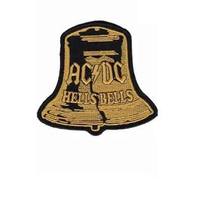 Image of Ac Dc ACDC Hells Bells Patch Badge Embroidered Iron on Applique Accessory