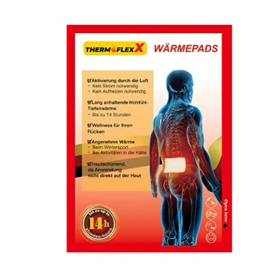 Image of Heat Plasters for Back, Neck, Shoulder, up to 12 Hours of Deep Heat, Back Warmer, Pads Self Adhesive and Ready Use, Pack 10
