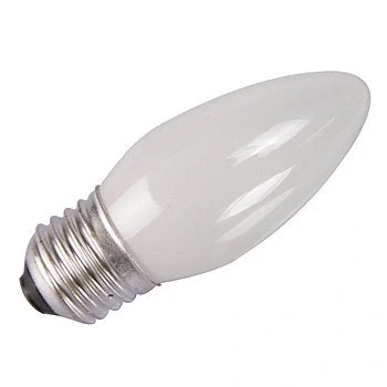 Image of Eveready 10 x 25 WATT ES/E27 Edison Screw Cap Candle Bulbs in Opal (White) Finish 240 Volt