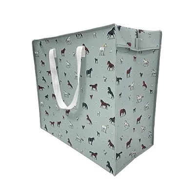 Image of Puckator Willow Farm Horses Zip Up Laundry Storage Bags Washing Basket Large Room Accessories For Men Big Clothes Bin Bins