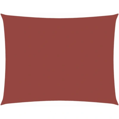 Image of vidaXL Sunshade Sail Oxford Fabric Rectangular 3x5 m Terracotta