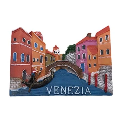 Image of 3D Venice Italy Refrigerator Fridge Magnet Tourist Souvenirs Handmade Resin Craft Magnetic Stickers Home Kitchen Decoration Travel Gift