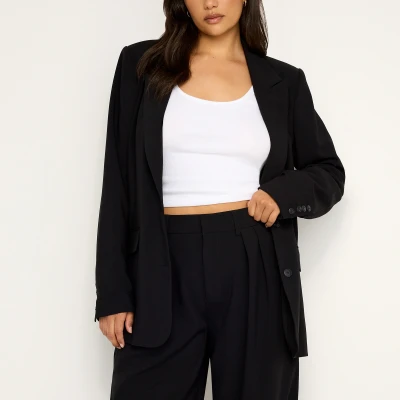Image of Good American Suiting Woven Oversized Blazer S