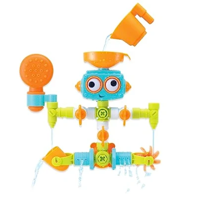 Image of Infantino Sensory Plug &amp; Play Plumber Bath Toy Exploration and Learning Cause Effect 16 Pieces Easy to Store Multicolour Babygift From 10 months 3 years