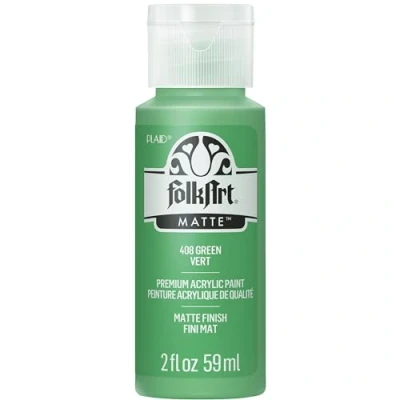 Image of FolkArt Acrylic Paint in Assorted Colors (2 Ounce), 408 Green