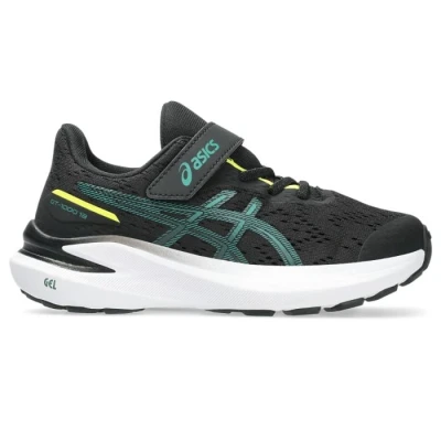 Image of Asics GT 1000 Unisex Road running shoes for kids, Size: K9, Black/jasper green
