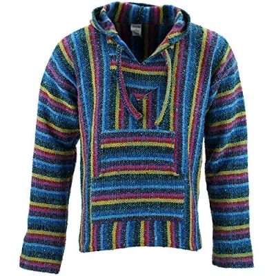Image of Siesta Mexican Baja Jerga Hoody Blue Candy (Medium)