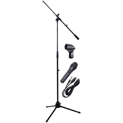 Image of New Jersey Sound Corp Complete Dynamic Microphone &amp; Boom Arm Stand Kit